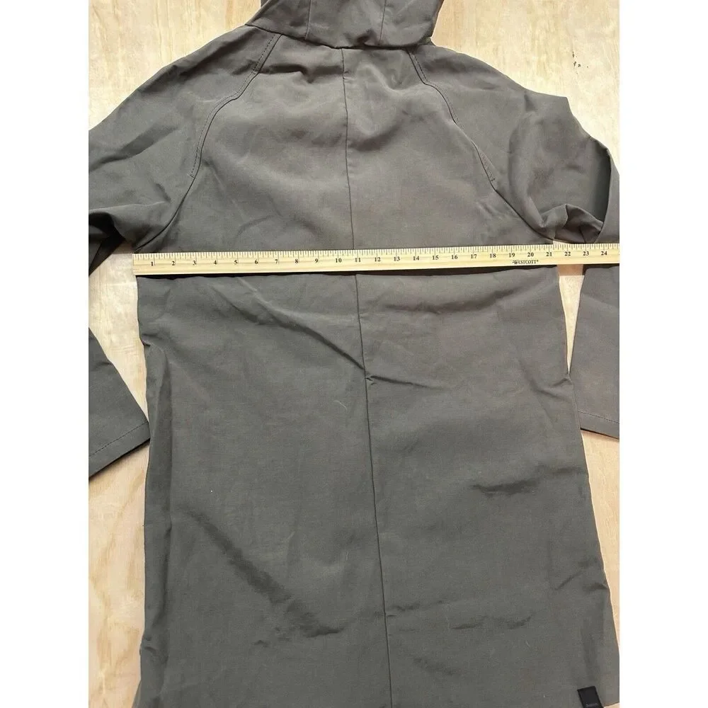 BENCH UK Outdoor Jacket Army‎ Green Chore Coat Sz S Hooded NEW! Long Pockets